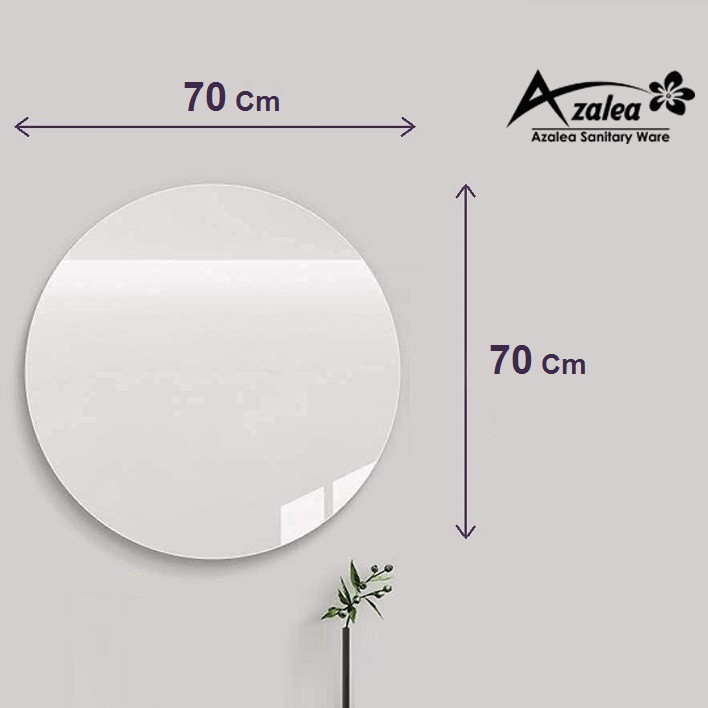 آینه آزالیا مدل بک لایت نوردار گرد 70
